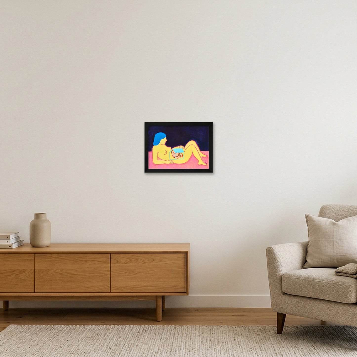 Tiny but the Uinverse — A4 (30×21cm, 12×8") Black Frame