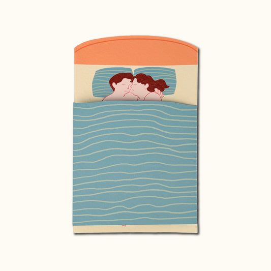 Drawing Card - It's dangerous outside the blanket!